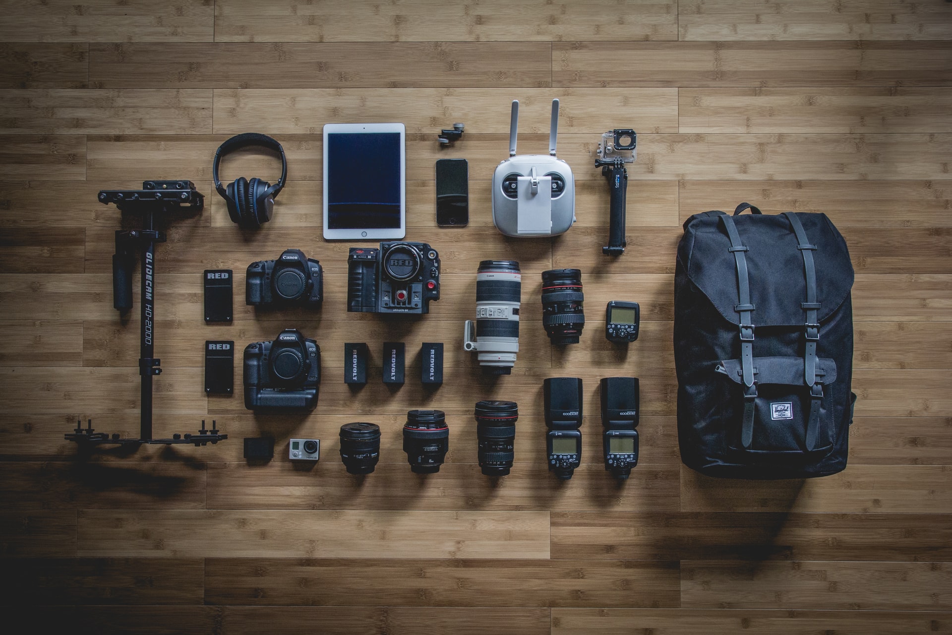 commercial photography ideas; gear of a professional photographer